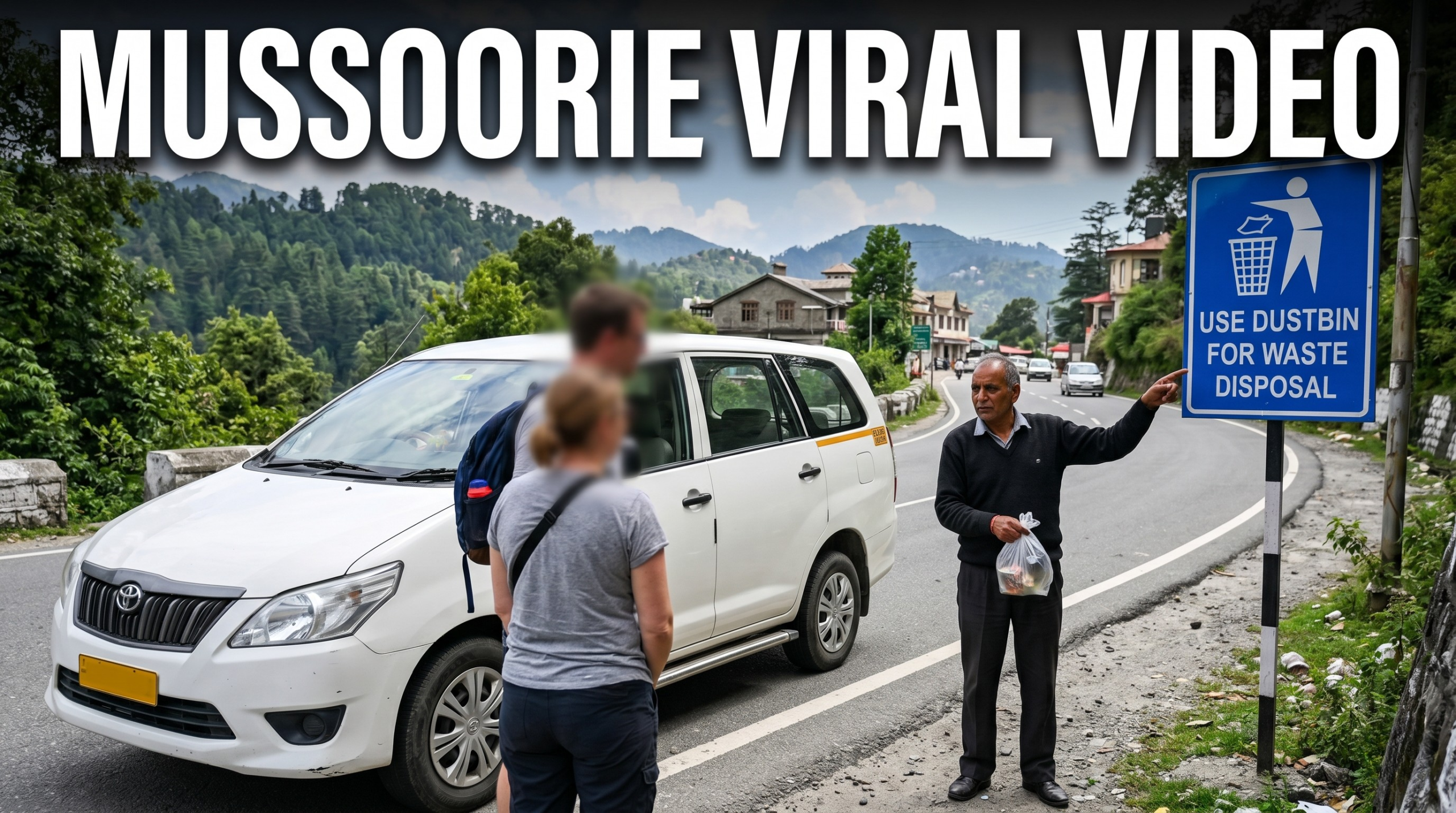 Mussoorie Viral Video tourist littering local resident civic sense