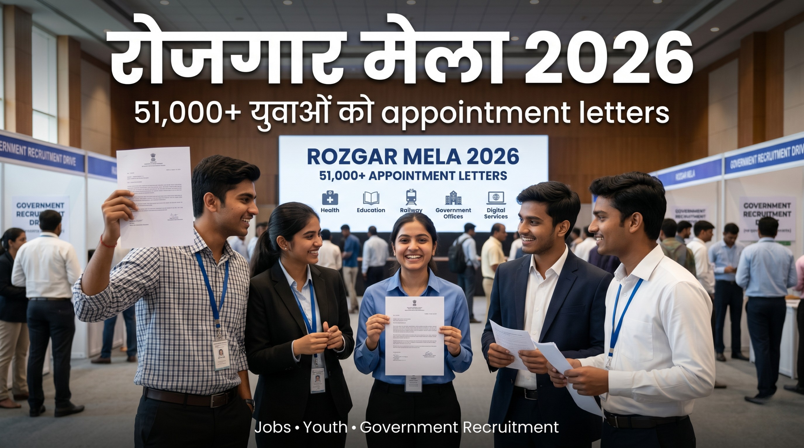 Rozgar Mela 2026 youth appointment letters government jobs India